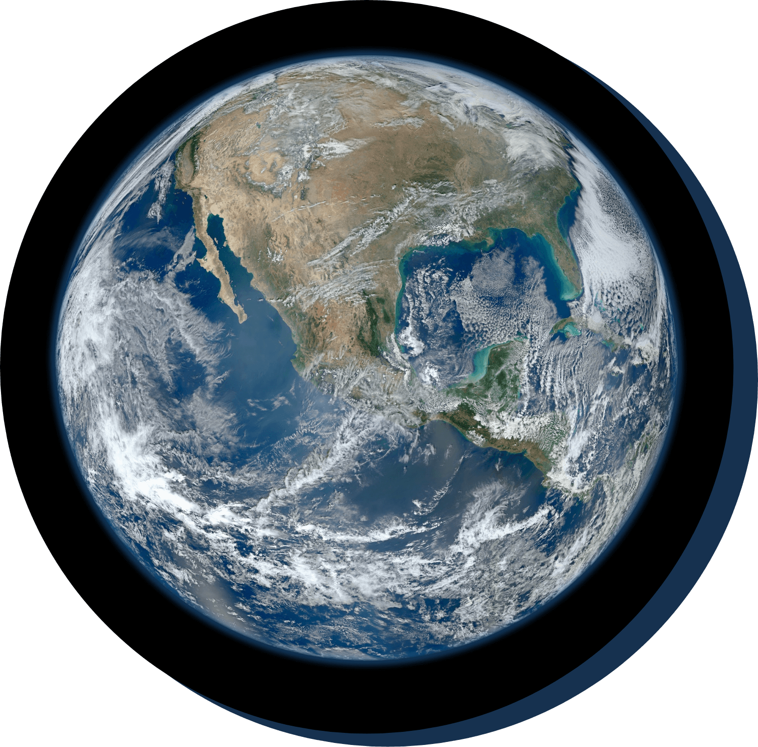 Earth from space environment